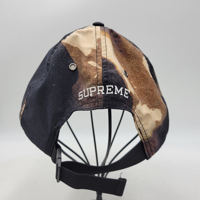 【中古品】【メンズ/レディース】 Supreme シュプリーム × THE NORTH FACE ザ・ノースフェイス BLEACHED DENIM PRINT 6-PANEL NN52152I ブリーチ デニムプリント 6パネル キャップ 帽子 185-261014-as-11-izu サイズ：FREE カラー：マルチカラー 万代Net店