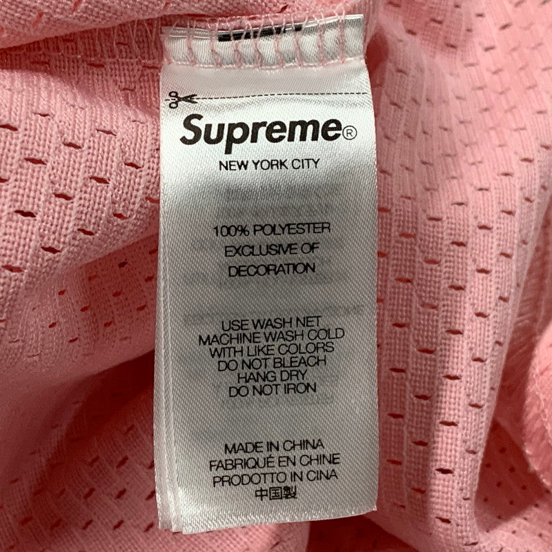 【中古品】【メンズ】 SUPREME シュプリーム 25SS S LOGO BASEBALL HENLEY ロゴ ベースボール ヘンリー トップス 半袖 149-261015-ya-05-izu サイズ：M カラー：ピンク 万代Net店