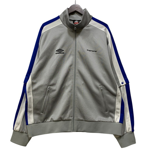【中古品】【メンズ】 SUPREME シュプリーム × UMBRO アンブロ SNAP SLEEVE JACKET スナップ スリーブ ジャケット トップス 149-261017-sm-21-izu サイズ：XXL カラー：グレー 万代Net店