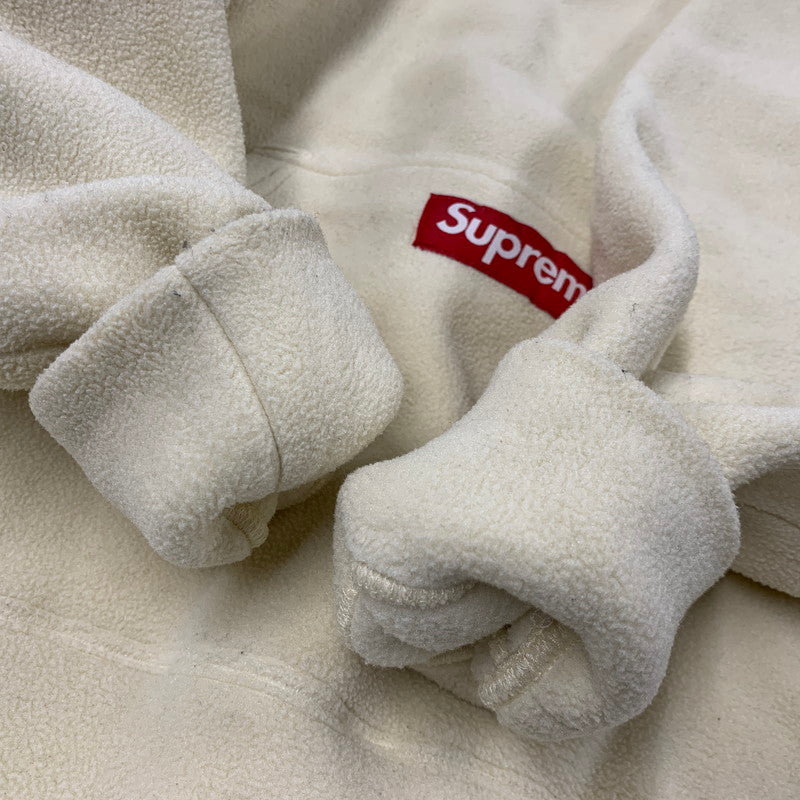 【中古品】【メンズ】 SUPREME シュプリーム 20AW POLARTEC HOODED SWEATSHIRT ポーラテック フーデッド スウェットシャツ トップス 長袖 149-261015-ya-02-izu サイズ：M カラー：アイボリー 万代Net店