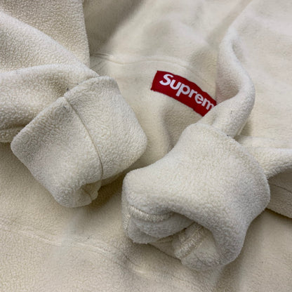 【中古品】【メンズ】 SUPREME シュプリーム 20AW POLARTEC HOODED SWEATSHIRT ポーラテック フーデッド スウェットシャツ トップス 長袖 149-261015-ya-02-izu サイズ：M カラー：アイボリー 万代Net店