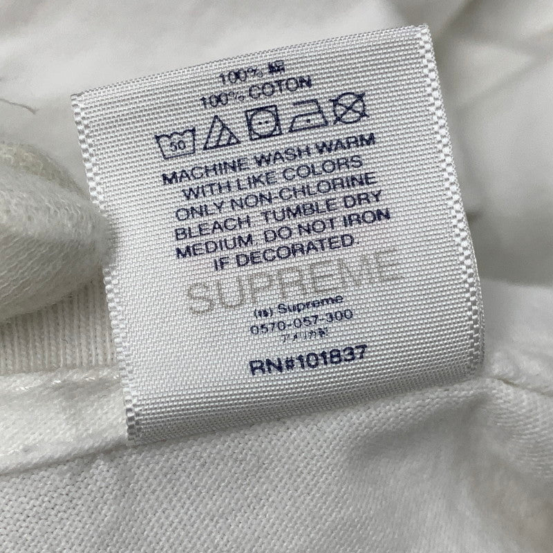 【中古品】【メンズ】 SUPREME シュプリーム×WTAPS ダブルタップス 21AW SIC'EM! TEE Tシャツ トップス 半袖 149-261015-ya-01-izu サイズ：XL カラー：ホワイト 万代Net店