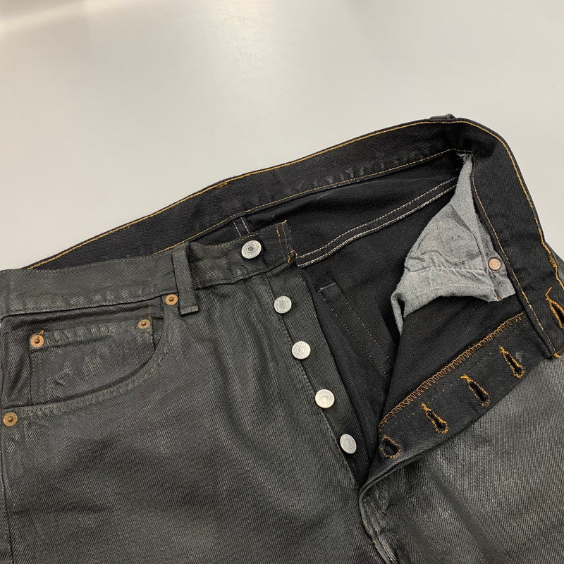 【中古品】【メンズ】 Levi's リーバイス 501 COATING DENIM PANTS 501-0134 コーティングデニムパンツ 刻印653 USA製 157-261013-as-22-izu サイズ：32×32 カラー：ブラック 万代Net店
