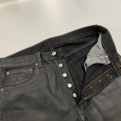 【中古品】【メンズ】 Levi's リーバイス 501 COATING DENIM PANTS 501-0134 コーティングデニムパンツ 刻印653 USA製 157-261013-as-22-izu サイズ：32×32 カラー：ブラック 万代Net店