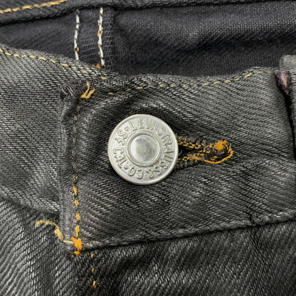 【中古品】【メンズ】 Levi's リーバイス 501 COATING DENIM PANTS 501-0134 コーティングデニムパンツ 刻印653 USA製 157-261013-as-22-izu サイズ：32×32 カラー：ブラック 万代Net店