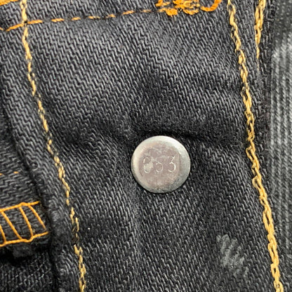 【中古品】【メンズ】 Levi's リーバイス 501 COATING DENIM PANTS 501-0134 コーティングデニムパンツ 刻印653 USA製 157-261013-as-22-izu サイズ：32×32 カラー：ブラック 万代Net店