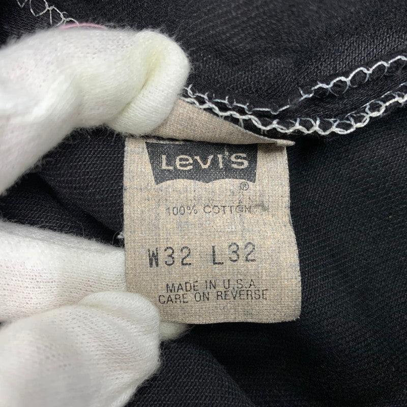 【中古品】【メンズ】 Levi's リーバイス 501 COATING DENIM PANTS 501-0134 コーティングデニムパンツ 刻印653 USA製 157-261013-as-22-izu サイズ：32×32 カラー：ブラック 万代Net店