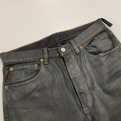 【中古品】【メンズ】 Levi's リーバイス 501 COATING DENIM PANTS 501-0134 コーティングデニムパンツ 刻印653 USA製 157-261013-as-22-izu サイズ：32×32 カラー：ブラック 万代Net店