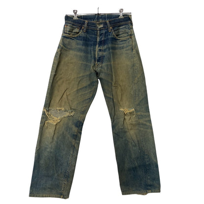 【現状渡し品】【メンズ】 EVISU エヴィス 2504XX NO2 シンチバック カモメ PAINT DENIM PANTS ペイント デニム パンツ ボトムス 157-261013-kh-02-izu サイズ：32×35 カラー：インディゴ 万代Net店