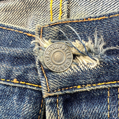 【現状渡し品】【メンズ】 EVISU エヴィス 2504XX NO2 シンチバック カモメ PAINT DENIM PANTS ペイント デニム パンツ ボトムス 157-261013-kh-02-izu サイズ：32×35 カラー：インディゴ 万代Net店