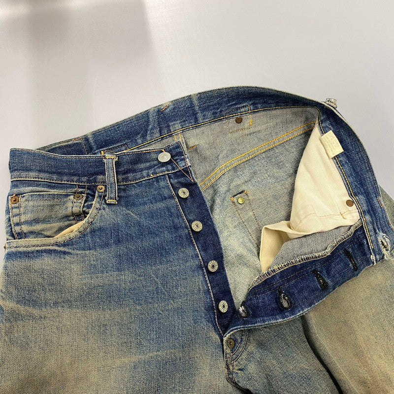 【現状渡し品】【メンズ】 EVISU エヴィス 2504XX NO2 シンチバック カモメ PAINT DENIM PANTS ペイント デニム パンツ ボトムス 157-261013-kh-02-izu サイズ：32×35 カラー：インディゴ 万代Net店