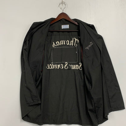 【中古品】【メンズ】 HILTON ヒルトン USA製 70’S BOWLING SHIRT ボウリング シャツ トップス 半袖 146-261023-cs-16-izu サイズ：L カラー：ブラック 万代Net店