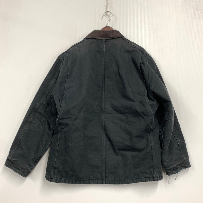 【現状渡し品】【メンズ】 CARHARTT カーハート C03 BLK メキシコ製 2009年製 00S ARCTIC QUILT-LINED DUCK アークティック キルト ラインド ダック TRADITIONAL COAT トラディショナル コート アウター 146-261015-ya-14-izu サイズ：44R カラー：ブラック 万代Net店