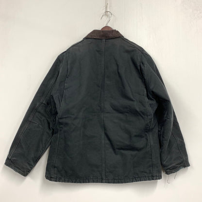 【現状渡し品】【メンズ】 CARHARTT カーハート C03 BLK メキシコ製 2009年製 00S ARCTIC QUILT-LINED DUCK アークティック キルト ラインド ダック TRADITIONAL COAT トラディショナル コート アウター 146-261015-ya-14-izu サイズ：44R カラー：ブラック 万代Net店