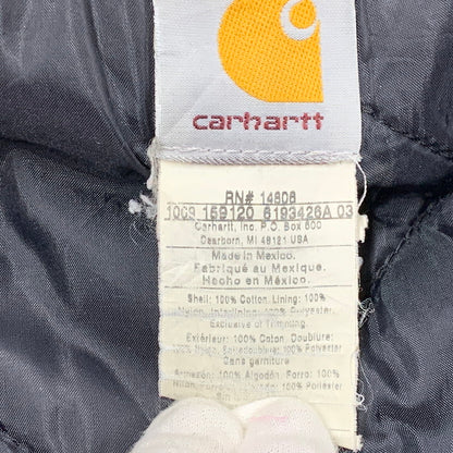【現状渡し品】【メンズ】 CARHARTT カーハート C03 BLK メキシコ製 2009年製 00S ARCTIC QUILT-LINED DUCK アークティック キルト ラインド ダック TRADITIONAL COAT トラディショナル コート アウター 146-261015-ya-14-izu サイズ：44R カラー：ブラック 万代Net店