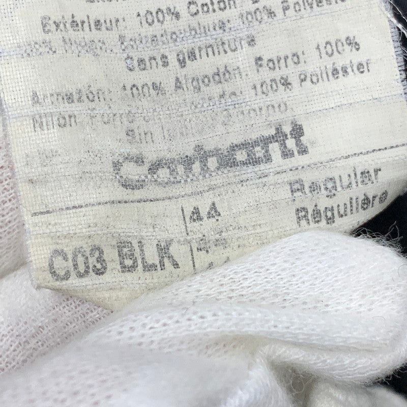 【現状渡し品】【メンズ】 CARHARTT カーハート C03 BLK メキシコ製 2009年製 00S ARCTIC QUILT-LINED DUCK アークティック キルト ラインド ダック TRADITIONAL COAT トラディショナル コート アウター 146-261015-ya-14-izu サイズ：44R カラー：ブラック 万代Net店