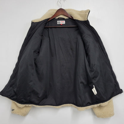 【中古品】【メンズ】 A BATHING APE アベイシングエイプ AAPJKM7318XAD BOA LINER JACKET ボア ライナー ジャケット アウター 142-261023-ms-16-izu サイズ：L カラー：アイボリー 万代Net店