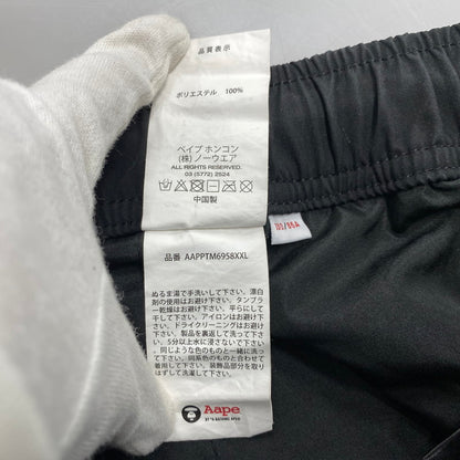 【中古品】【メンズ】 AAPE BY A BATHING APE エーエイプ バイ ア ベイシング エイプ AAPPTM6958XXL MOONFACE CARGO PANTS ムーンフェイス カーゴ パンツ ボトムス ズボン 153-261015-cs-04-izu サイズ：L カラー：ブラック 万代Net店