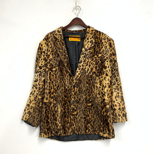 【中古品】【メンズ】 PINK DRAGON ピンク ドラゴン 67 MOTORCYCLE CLUB モーターサイクルクラブ 90-00S LEOPARD JACKET レオパード ジャケット アウター 146-261015-ya-09-izu サイズ：L カラー：マルチ 万代Net店