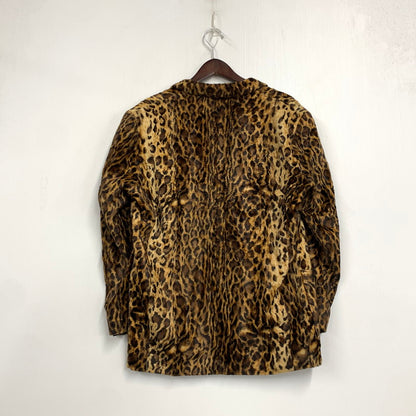 【中古品】【メンズ】 PINK DRAGON ピンク ドラゴン 67 MOTORCYCLE CLUB モーターサイクルクラブ 90-00S LEOPARD JACKET レオパード ジャケット アウター 146-261015-ya-09-izu サイズ：L カラー：マルチ 万代Net店
