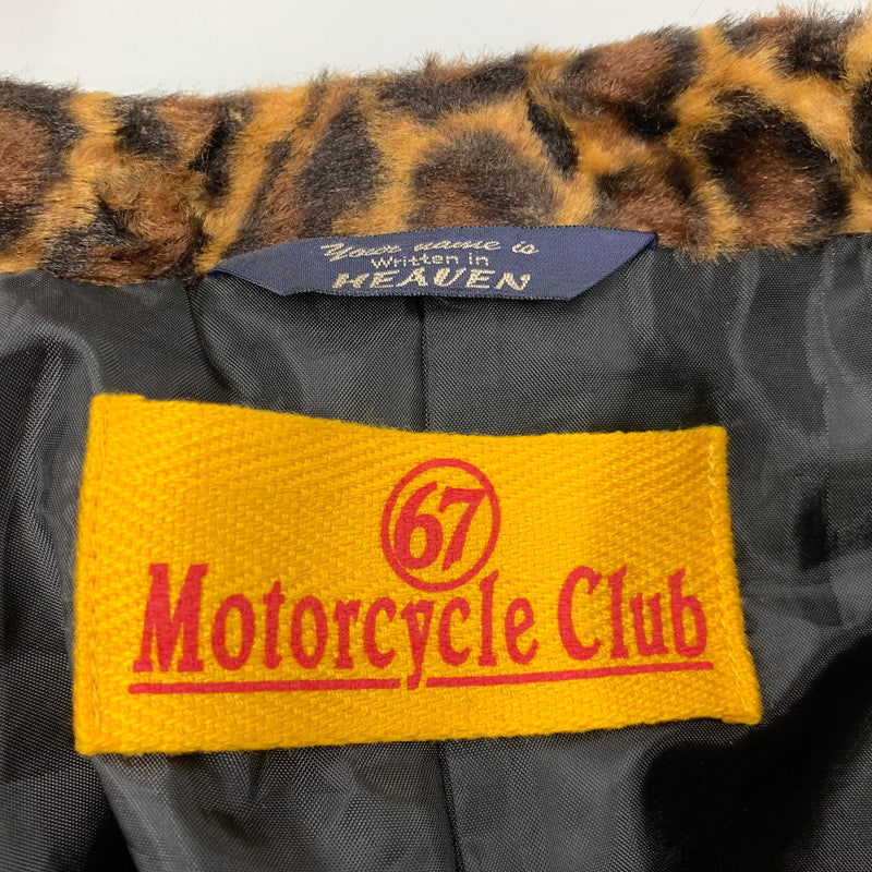 【中古品】【メンズ】 PINK DRAGON ピンク ドラゴン 67 MOTORCYCLE CLUB モーターサイクルクラブ 90-00S LEOPARD JACKET レオパード ジャケット アウター 146-261015-ya-09-izu サイズ：L カラー：マルチ 万代Net店