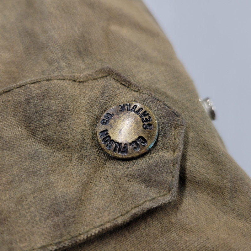 【現状渡し品】【メンズ】 FILSON フィルソン 435 USA製 HUNTING OILED JACKET ハンティング オイルド ジャケット アウター トップス 146-261014-sm-01-izu サイズ：M カラー：ブラウン 万代Net店