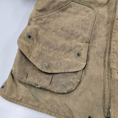 【現状渡し品】【メンズ】 FILSON フィルソン 435 USA製 HUNTING OILED JACKET ハンティング オイルド ジャケット アウター トップス 146-261014-sm-01-izu サイズ：M カラー：ブラウン 万代Net店