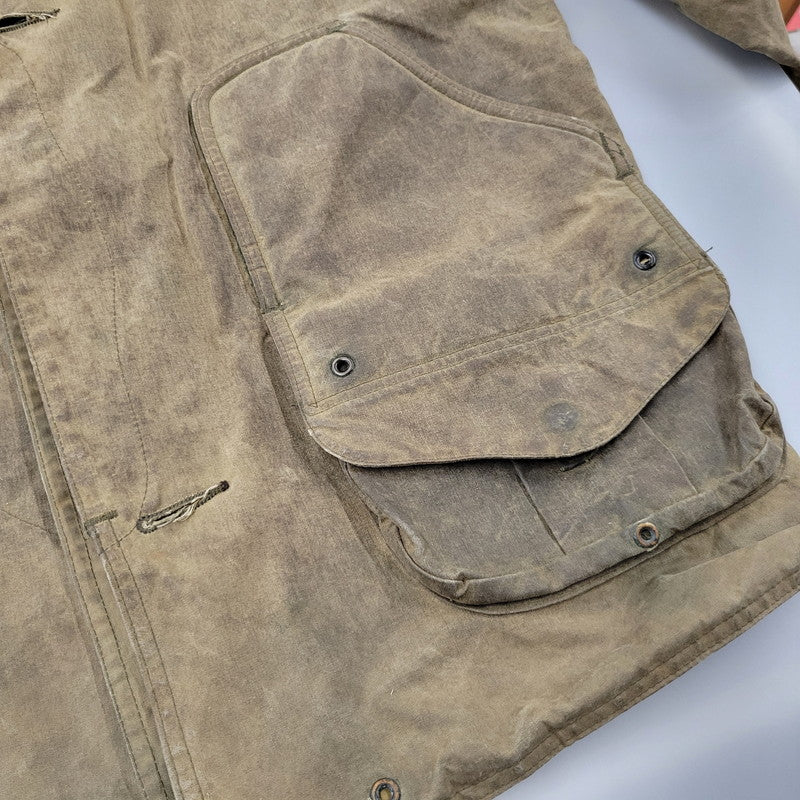 【現状渡し品】【メンズ】 FILSON フィルソン 435 USA製 HUNTING OILED JACKET ハンティング オイルド ジャケット アウター トップス 146-261014-sm-01-izu サイズ：M カラー：ブラウン 万代Net店