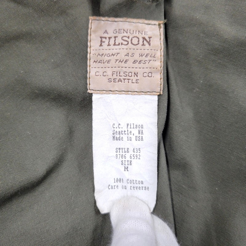 【現状渡し品】【メンズ】 FILSON フィルソン 435 USA製 HUNTING OILED JACKET ハンティング オイルド ジャケット アウター トップス 146-261014-sm-01-izu サイズ：M カラー：ブラウン 万代Net店