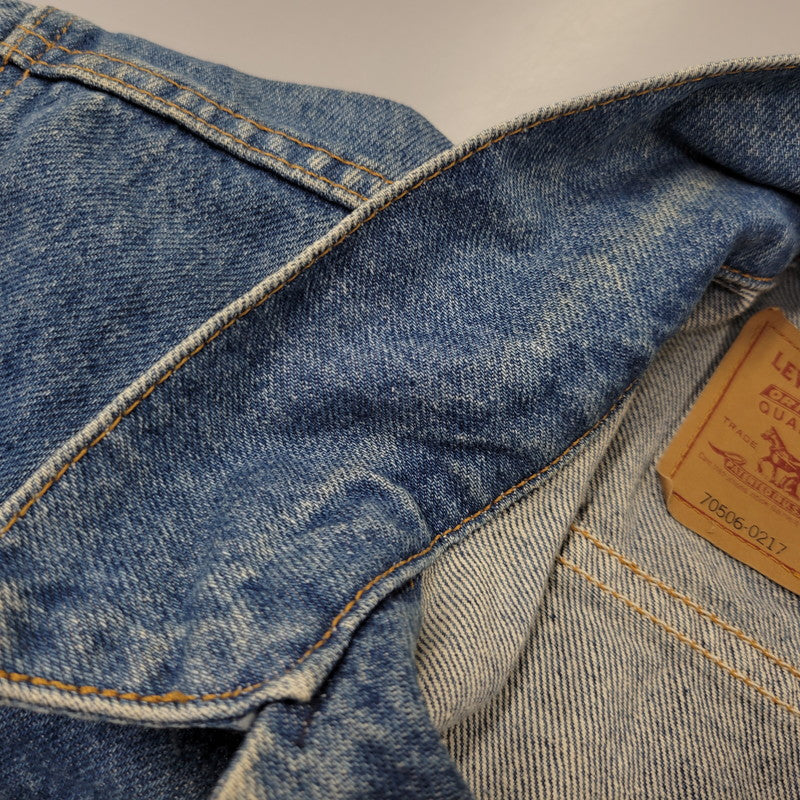 【中古品】【メンズ】 LEVI'S リーバイス 70506-0217 刻印527 USA製 DENIM JACKET デニムジャケット トップス 146-261014-sm-15-izu サイズ：42 カラー：インディゴ 万代Net店