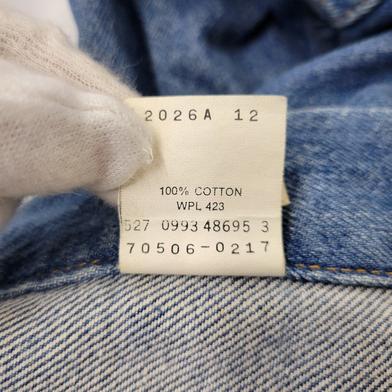 【中古品】【メンズ】 LEVI'S リーバイス 70506-0217 刻印527 USA製 DENIM JACKET デニムジャケット トップス 146-261014-sm-15-izu サイズ：42 カラー：インディゴ 万代Net店