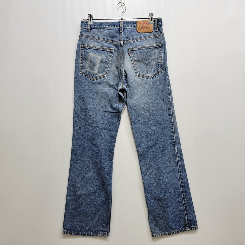 【中古品】【メンズ】 LEVI'S リーバイス 00517-0216 刻印554 USA製 517 BOOT CUT DENIM PANTS ブーツカット デニム パンツ ボトムス 157-261014-sm-04-izu サイズ：34×30 カラー：インディゴ 万代Net店