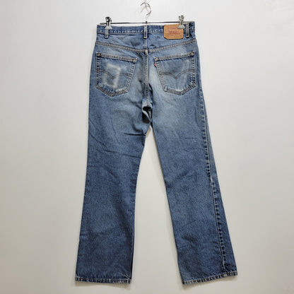 【中古品】【メンズ】 LEVI'S リーバイス 00517-0216 刻印554 USA製 517 BOOT CUT DENIM PANTS ブーツカット デニム パンツ ボトムス 157-261014-sm-04-izu サイズ：34×30 カラー：インディゴ 万代Net店