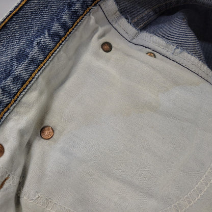 【中古品】【メンズ】 LEVI'S リーバイス 00517-0216 刻印554 USA製 517 BOOT CUT DENIM PANTS ブーツカット デニム パンツ ボトムス 157-261014-sm-04-izu サイズ：34×30 カラー：インディゴ 万代Net店
