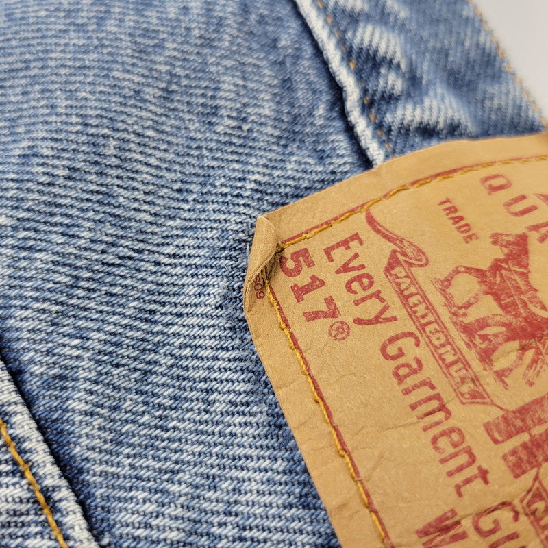 【中古品】【メンズ】 LEVI'S リーバイス 00517-0216 刻印554 USA製 517 BOOT CUT DENIM PANTS ブーツカット デニム パンツ ボトムス 157-261014-sm-04-izu サイズ：34×30 カラー：インディゴ 万代Net店