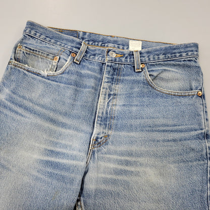 【中古品】【メンズ】 LEVI'S リーバイス 00517-0216 刻印554 USA製 517 BOOT CUT DENIM PANTS ブーツカット デニム パンツ ボトムス 157-261014-sm-04-izu サイズ：34×30 カラー：インディゴ 万代Net店