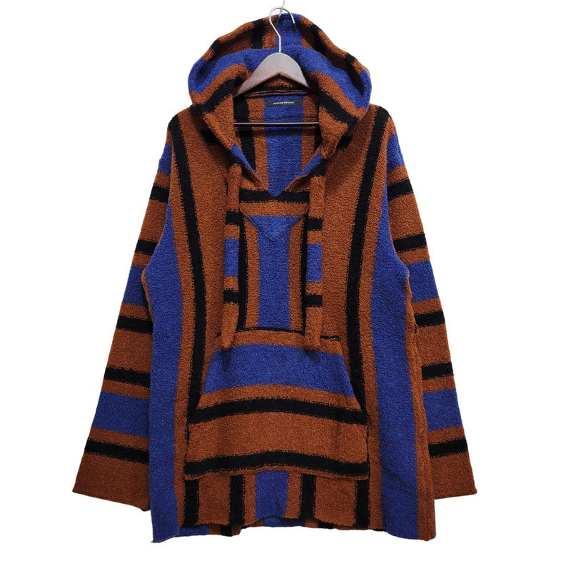 【中古品】【メンズ】 MOON AGE DEVILMENT ムーンエイジデビルメント MCS-0454 WOOL ウール NYLON ナイロン フーデッド ニット トップス アウター 140-261014-sm-19-izu サイズ：44 カラー：ブラウン 万代Net店