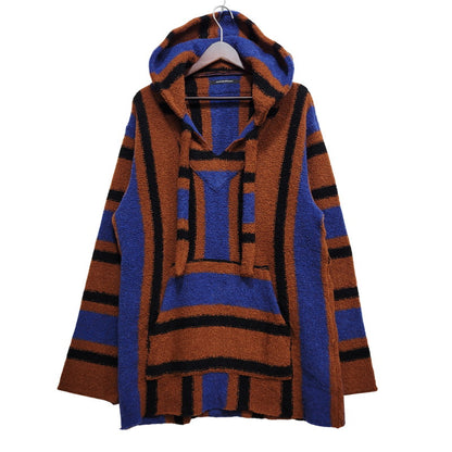 【中古品】【メンズ】 MOON AGE DEVILMENT ムーンエイジデビルメント MCS-0454 WOOL ウール NYLON ナイロン フーデッド ニット トップス アウター 140-261014-sm-19-izu サイズ：44 カラー：ブラウン 万代Net店