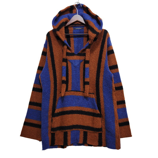 【中古品】【メンズ】 MOON AGE DEVILMENT ムーンエイジデビルメント MCS-0454 WOOL ウール NYLON ナイロン フーデッド ニット トップス アウター 140-261014-sm-19-izu サイズ：44 カラー：ブラウン 万代Net店