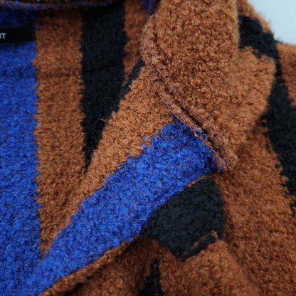 【中古品】【メンズ】 MOON AGE DEVILMENT ムーンエイジデビルメント MCS-0454 WOOL ウール NYLON ナイロン フーデッド ニット トップス アウター 140-261014-sm-19-izu サイズ：44 カラー：ブラウン 万代Net店