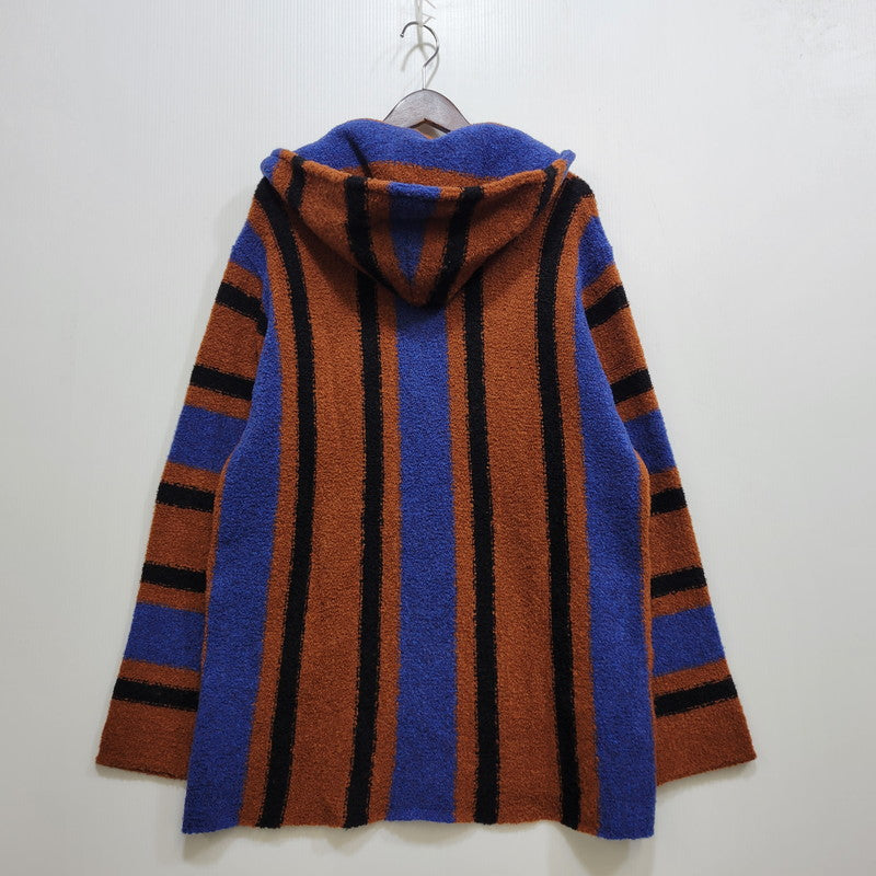 【中古品】【メンズ】 MOON AGE DEVILMENT ムーンエイジデビルメント MCS-0454 WOOL ウール NYLON ナイロン フーデッド ニット トップス アウター 140-261014-sm-19-izu サイズ：44 カラー：ブラウン 万代Net店