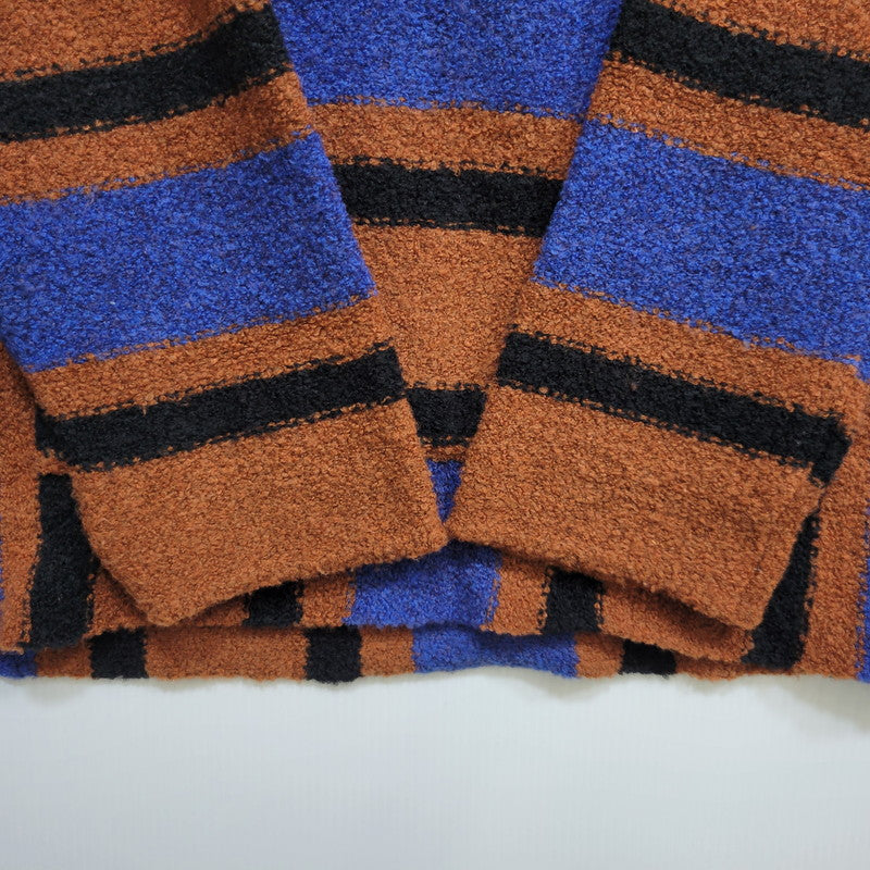【中古品】【メンズ】 MOON AGE DEVILMENT ムーンエイジデビルメント MCS-0454 WOOL ウール NYLON ナイロン フーデッド ニット トップス アウター 140-261014-sm-19-izu サイズ：44 カラー：ブラウン 万代Net店