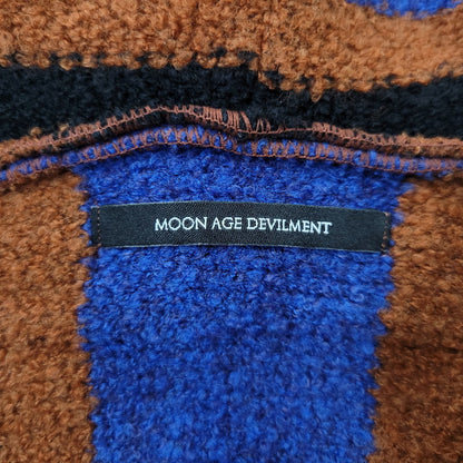 【中古品】【メンズ】 MOON AGE DEVILMENT ムーンエイジデビルメント MCS-0454 WOOL ウール NYLON ナイロン フーデッド ニット トップス アウター 140-261014-sm-19-izu サイズ：44 カラー：ブラウン 万代Net店