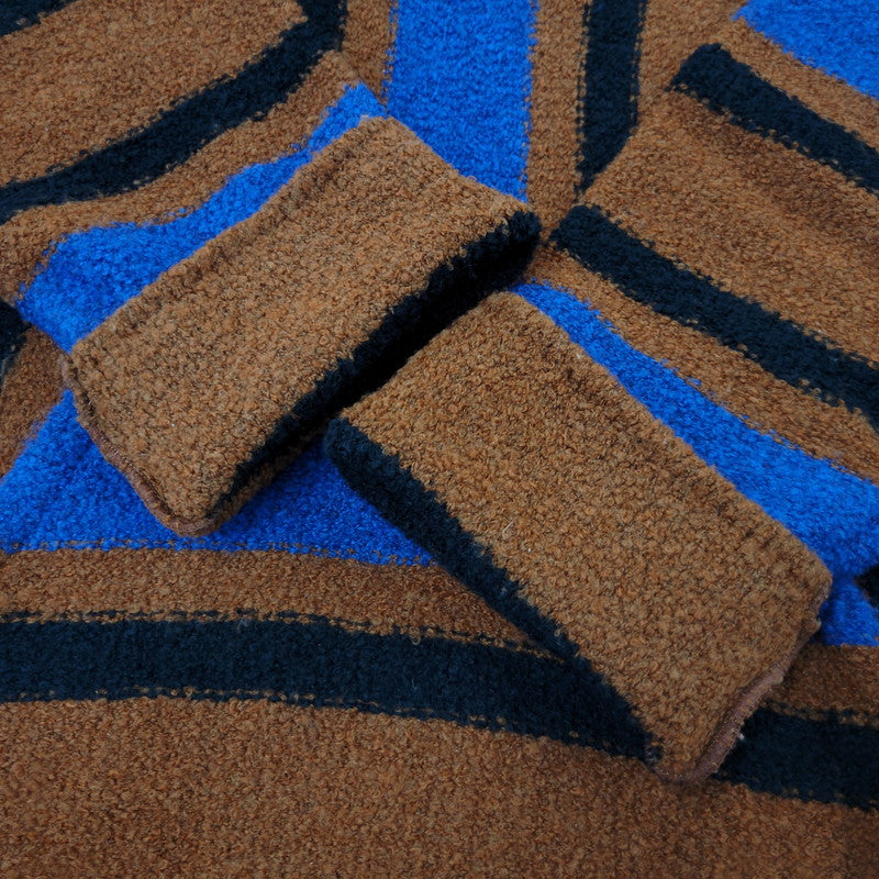 【中古品】【メンズ】 MOON AGE DEVILMENT ムーンエイジデビルメント MCS-0454 WOOL ウール NYLON ナイロン フーデッド ニット トップス アウター 140-261014-sm-19-izu サイズ：44 カラー：ブラウン 万代Net店