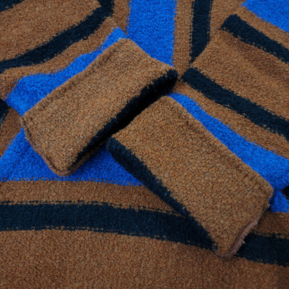 【中古品】【メンズ】 MOON AGE DEVILMENT ムーンエイジデビルメント MCS-0454 WOOL ウール NYLON ナイロン フーデッド ニット トップス アウター 140-261014-sm-19-izu サイズ：44 カラー：ブラウン 万代Net店