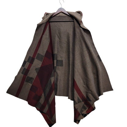 【中古品】【メンズ】 MOON AGE DEVILMENT ムーンエイジデビルメント NATIVE HOODED PONCHO ネイティブ フーデッド ポンチョ トップス アウター 140-261014-sm-18-izu サイズ：下記参照 カラー：ブラウン 万代Net店