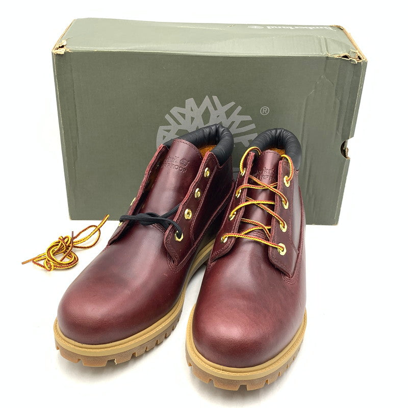 【中古品】【メンズ】 TIMBERLAND ティンバーランド A1GL7 ネルソン チャッカブーツ 靴 165-261022-kh-14-izu サイズ：27 カラー：バーガンディ 万代Net店