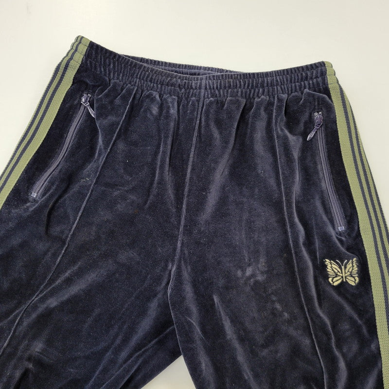 【中古品】【メンズ】 NEEDLES ニードルス LQ236 NARROW TRACK PANT トラックパンツ ボトムス 151-261014-sm-13-izu サイズ：M カラー：ネイビー 万代Net店