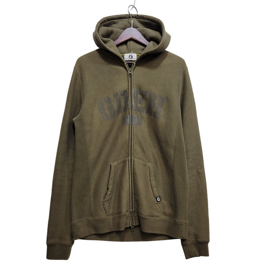 【中古品】【メンズ】 GOODENOUGH グッドイナフ GE-114007 GDEH LOGO ZIP HOODIE ジップ フーディー トップス パーカー 142-261014-sm-17-izu サイズ：3 カラー：カーキ 万代Net店