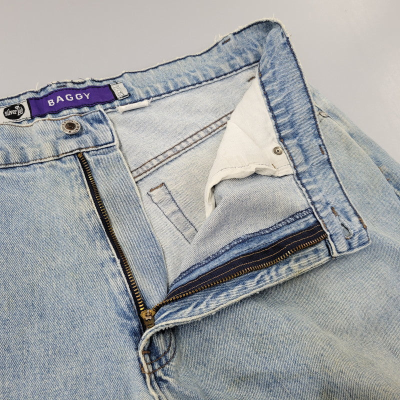 【中古品】【メンズ】 LEVI'S リーバイス SILVER TAB シルバータブ 44570-0891 香港製 BAGGY DENIM PANTS バギー デニム パンツ ボトムス 157-261014-sm-12-izu サイズ：36×32 カラー：ライトブルー 万代Net店